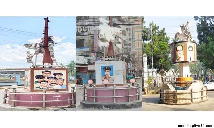 কুমিল্লা নগরীজুড়ে দৃষ্টিনন্দন শিল্পকর্ম