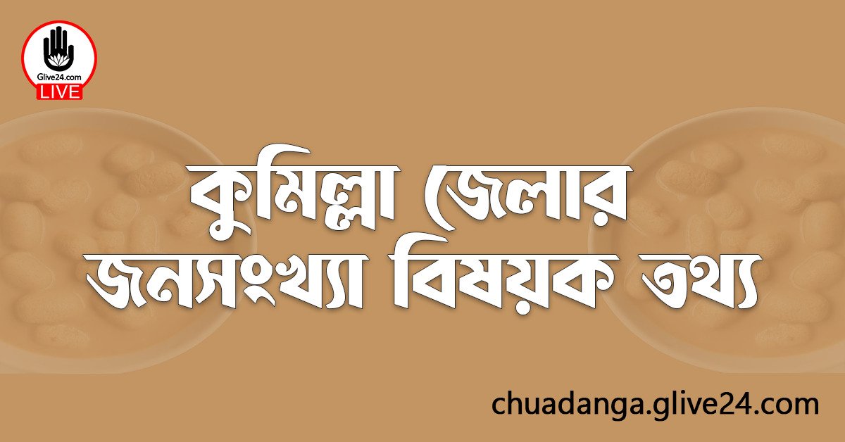 কুমিল্লা জেলার জনসংখ্যা বিষয়ক তথ্য